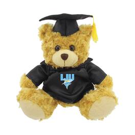 Jardine - LIU Sharks 12'' Graduation Plush Bear - Oatmeal
