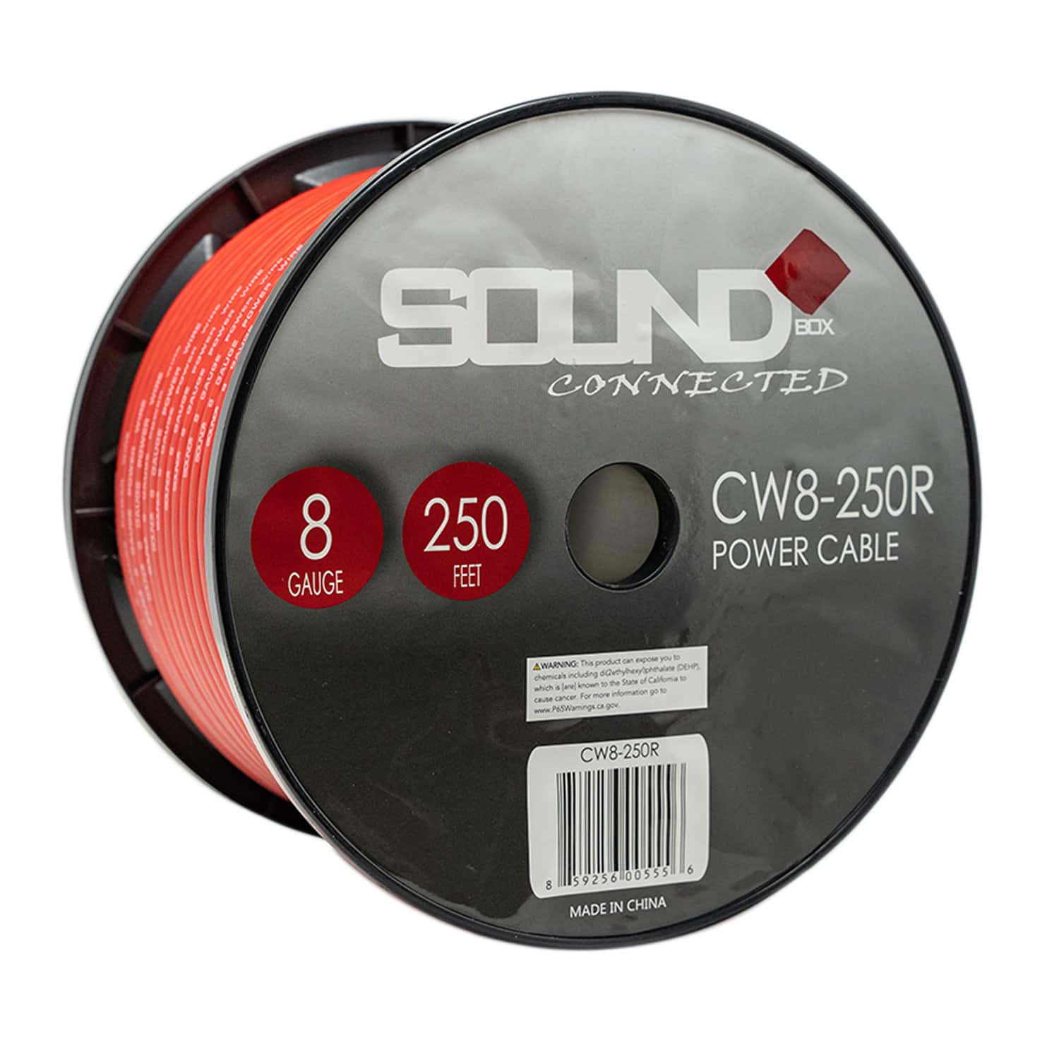 SoundBox - CW8-250R, 8 Gauge CCA Battery Power / Ground Wire Spool - 250 Ft, Red price history on PriceWatchPro