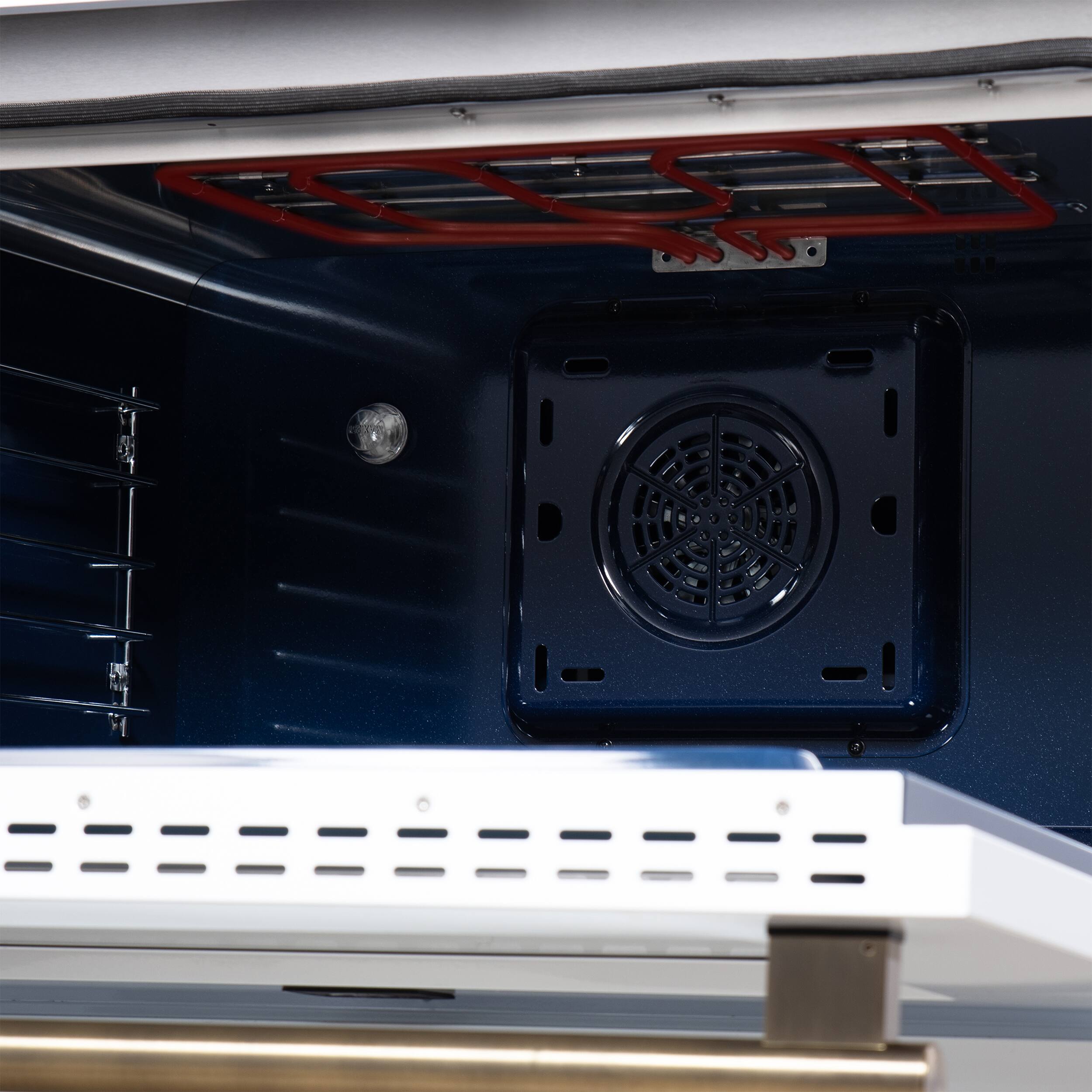 Alt View 13. Forno Appliances - Massimo 5.36 Cu. Ft. Freestanding Dual Fuel True Convection Range with Air Fryer Basket - White.