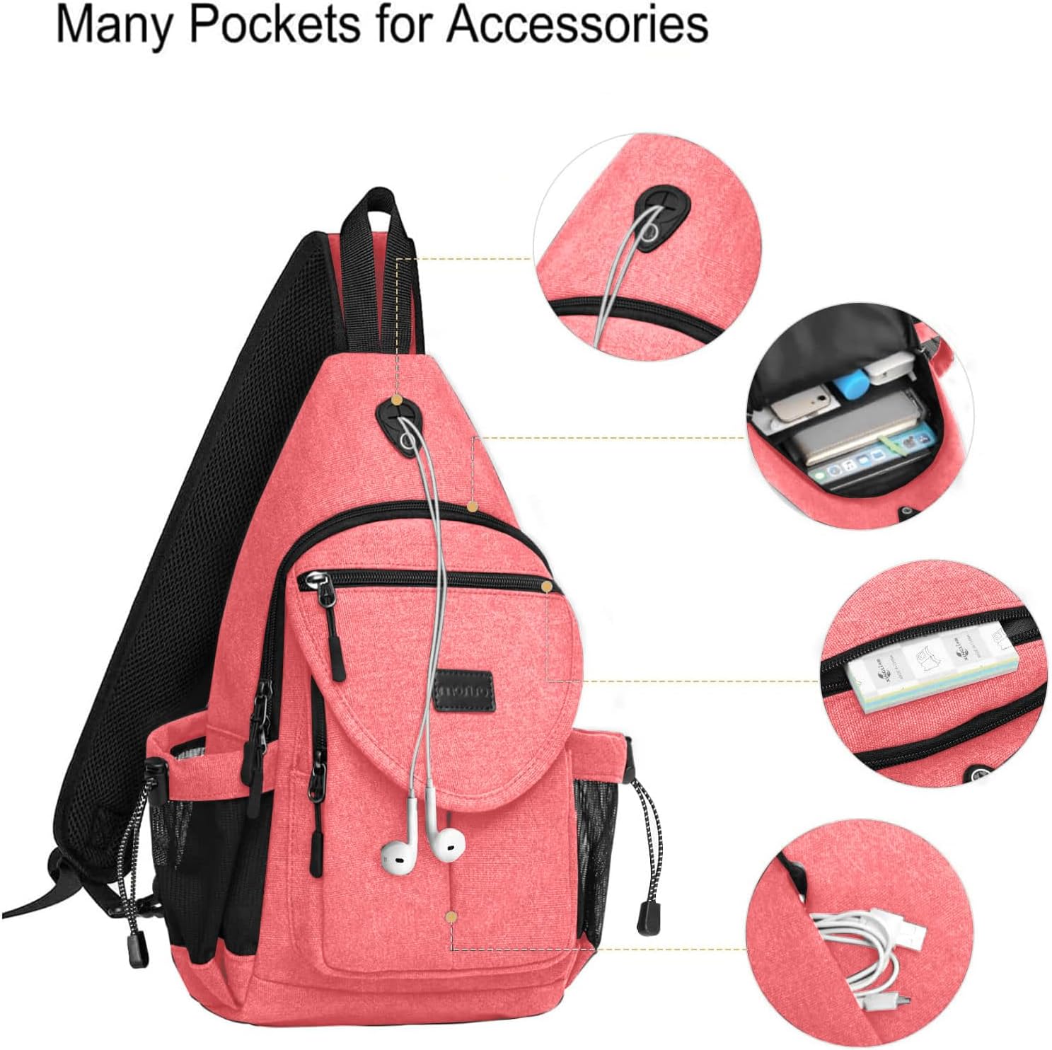 Many Pockets for Accessories