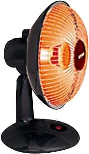 Front Standard. Optimus - 9" Dish Heater - Black.