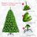 Flocked Christmas Tree with Unique Green Snow 01 Enhanced Tree Top 02 924 PVC Branches with Flocked Design 03 Folding & Sturdy Metal Stand