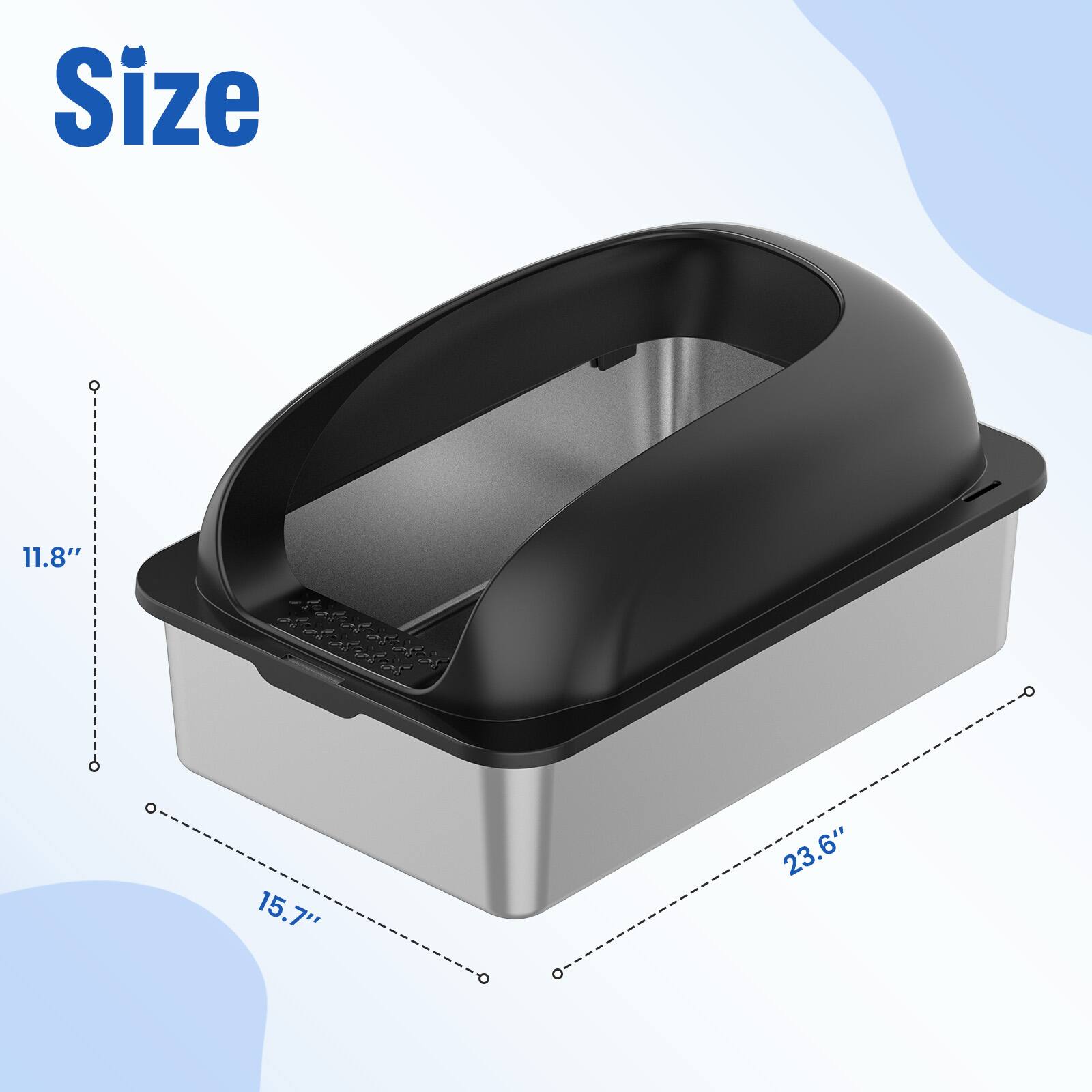 Size  
Q 11.8"  
O 15.7"  
23.6"