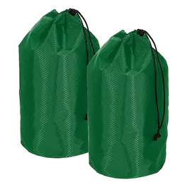 Unique Bargains - Stuff Sack, Portable Waterproof Ultralight Drawstring Dry Bag w/ Toggle, 7x13in, 2pcs for Backpacking/Camping - Dark Green