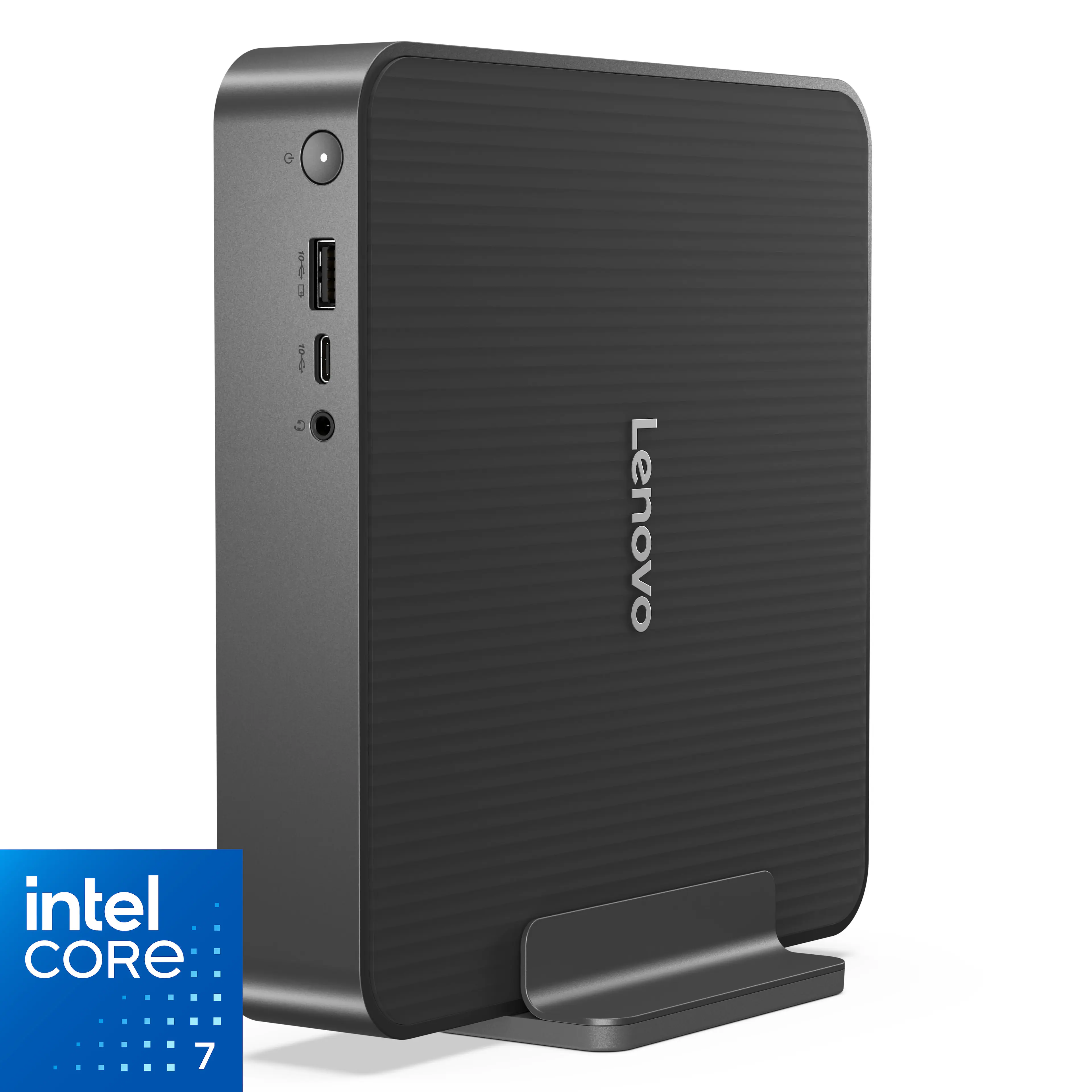 Lenovo - IdeaCentre Mini Desktop - Intel Core 7 Processor 240H - 16GB Memory - 512GB SSD - Luna Grey