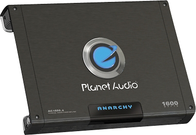 Angle View: Planet Audio - Anarchy Mosfet Amplifier 4 Channel; 1600W Max; 600W x 2 @ 4 Ohm Bridged; 30 - Multi