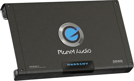 Angle View: Planet Audio - AC 2000.2 2000W 2-Channel Power Amp Car Audio Amplifier - Multi