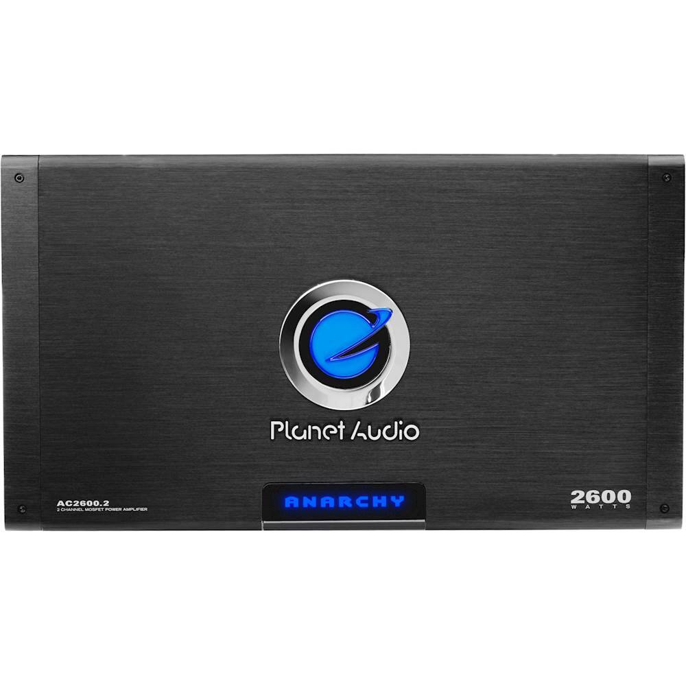 Alt View 11. Planet Audio - ANARCHY 2600W Class AB 2-Channel MOSFET Amplifier with Variable Crossover - Black.