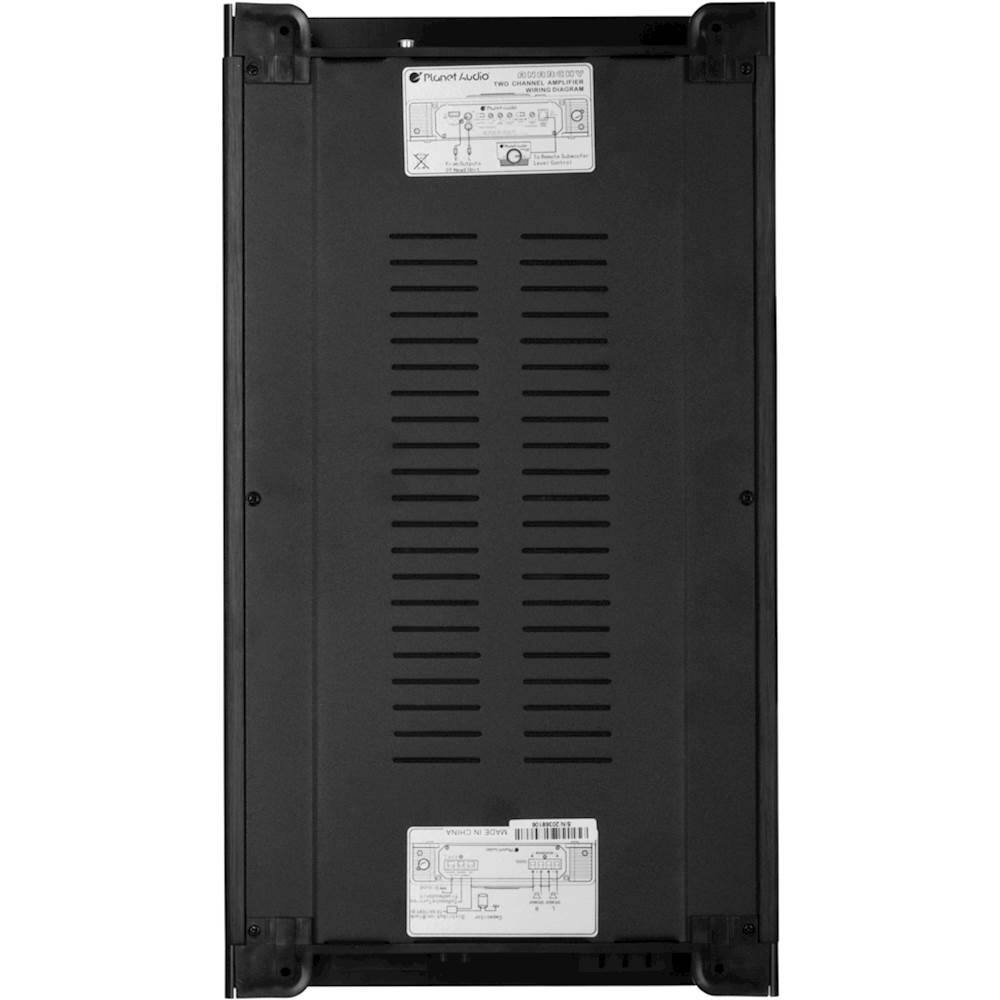 Alt View 14. Planet Audio - ANARCHY 2600W Class AB 2-Channel MOSFET Amplifier with Variable Crossover - Black.