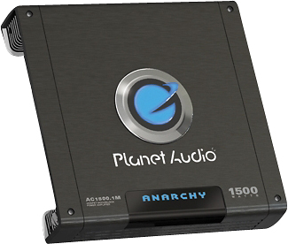 Angle View: Planet Audio - ANARCHY 1500W Class AB Mono MOSFET Amplifier with Variable Low-Pass Crossover - Black