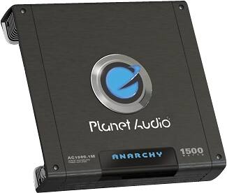 Angle. Planet Audio - ANARCHY 1500W Class AB Mono MOSFET Amplifier with Variable Low-Pass Crossover - Black.