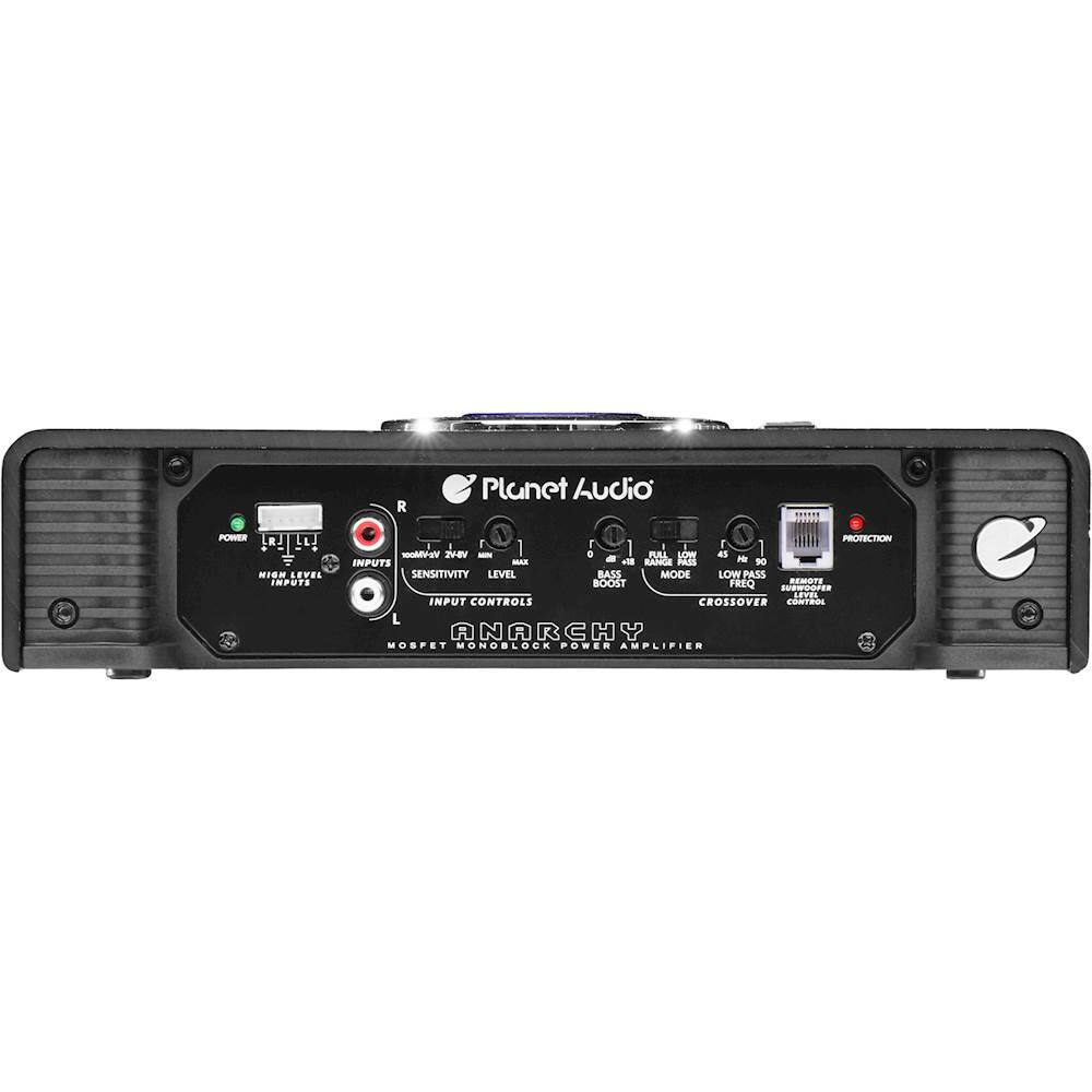 Alt View 12. Planet Audio - ANARCHY 1500W Class AB Mono MOSFET Amplifier with Variable Low-Pass Crossover - Black.