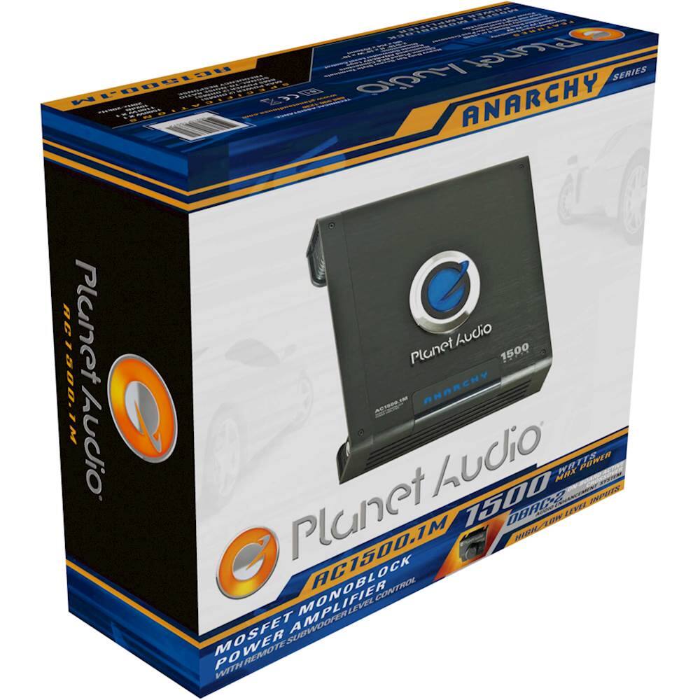 Alt View 13. Planet Audio - ANARCHY 1500W Class AB Mono MOSFET Amplifier with Variable Low-Pass Crossover - Black.