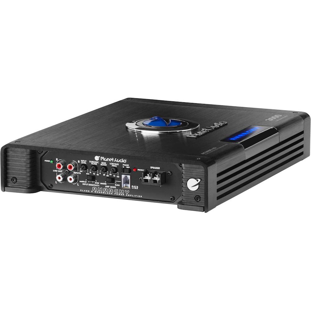 Planet Audio - ANARCHY 3000W Class D Mono MOSFET Amplifier with Variable  Low-Pass Crossover - Black