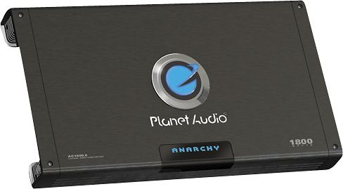 Angle View: Planet Audio - Anarchy Mosfet Amplifier 5 Channel; 1800W Max; 420W x 2 @ 4 Ohm Bridged; 21 - Multi