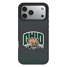 Keyscaper - NCAA - Ohio Bobcats Bump Case with 8.2ft Drop Protection - 15 Pro - Black
