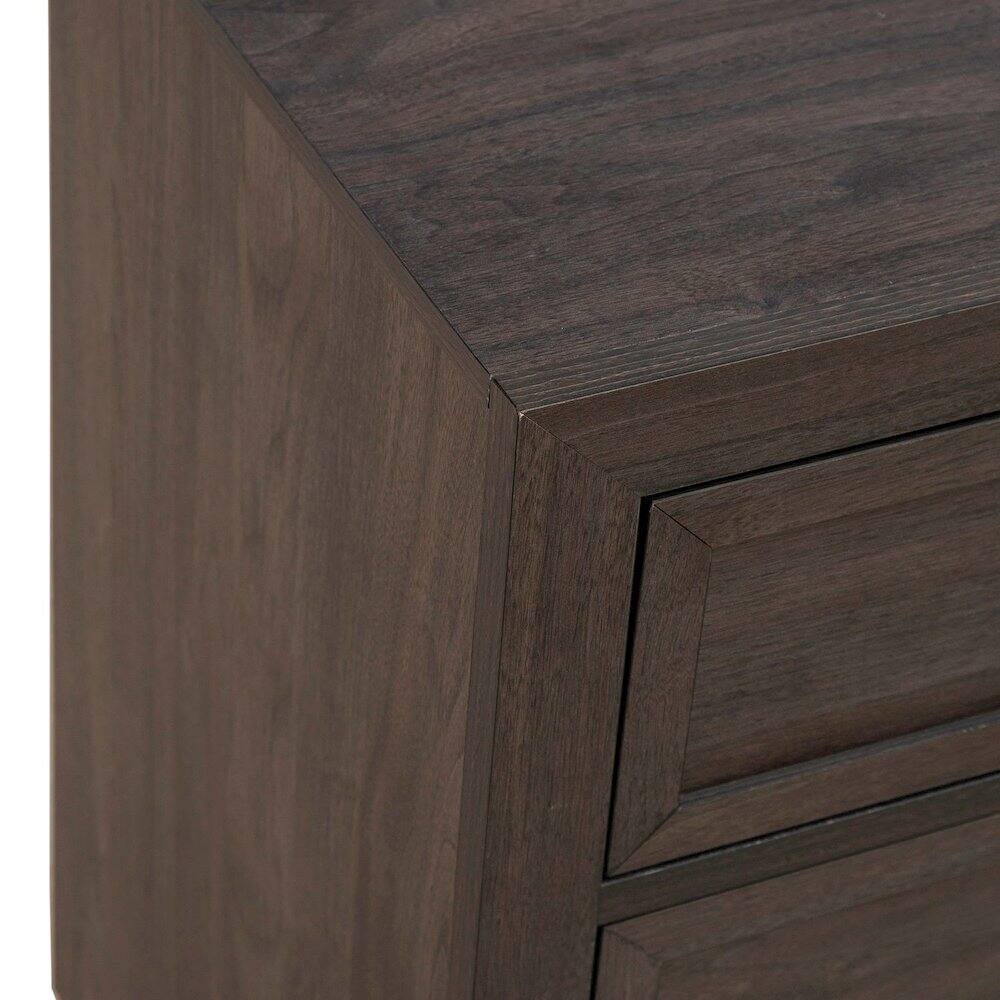 Alt View 3. Liberty Furniture Industries - Modern Edge Bedroom Nightstand w/ Charging Station USB-A USB-C - Caffe - Caffe Brown.