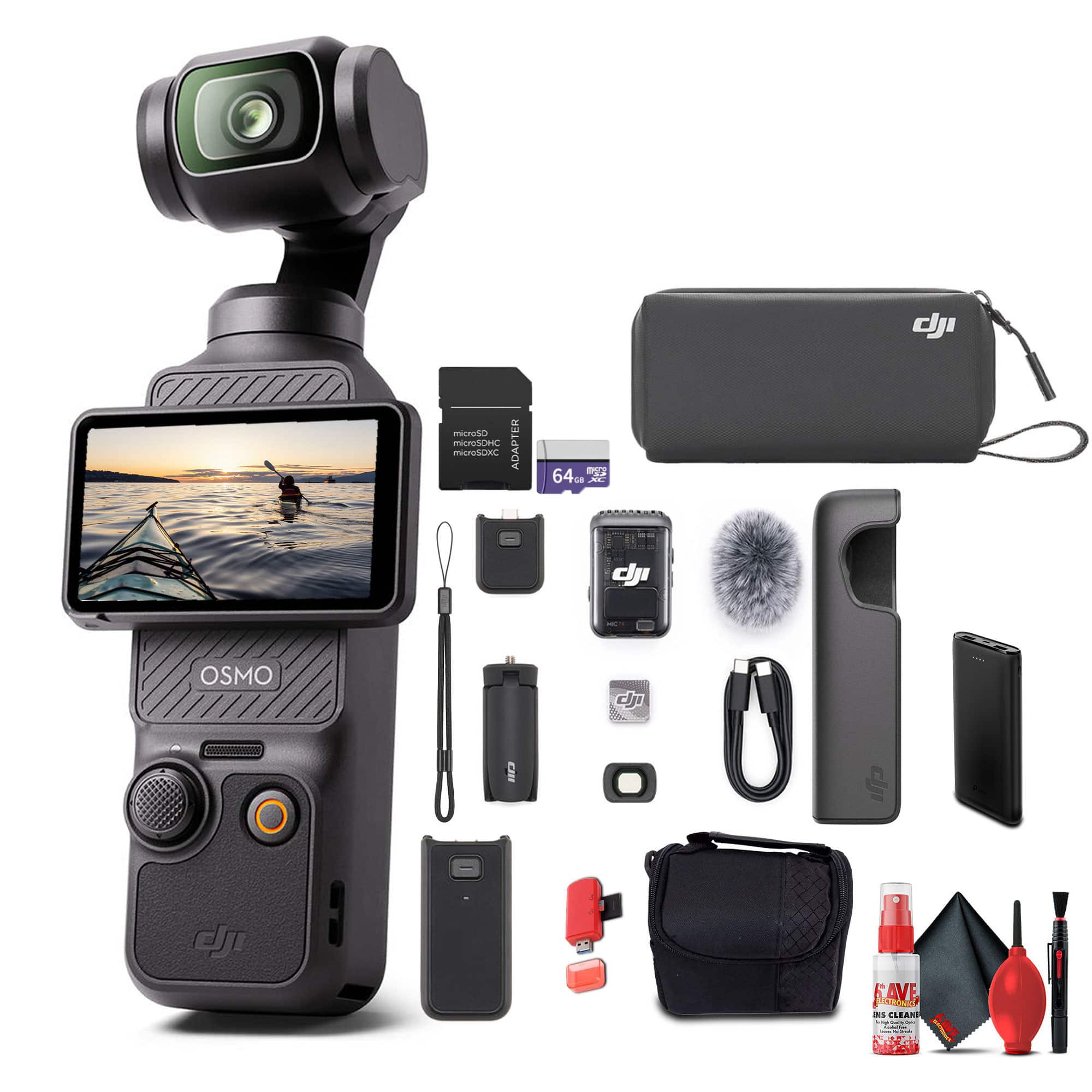 Osmo Pocket 3 Creator Combo, 3-Axis Stabilization and DJI Mic 2 + More
