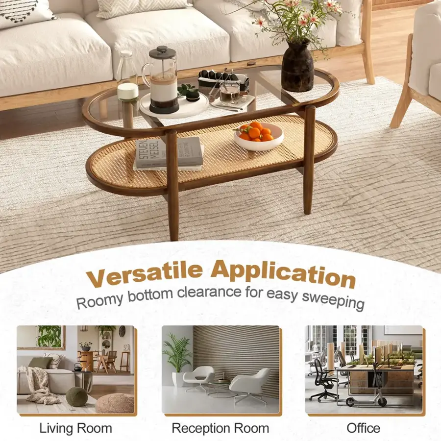 Versatile Application: Bottom clearance for easy sweeping. Roomy bottom clearance for easy sweeping. Living Room: Versatile Application. Reception Room: Versatile Application. Office: Versatile Application.