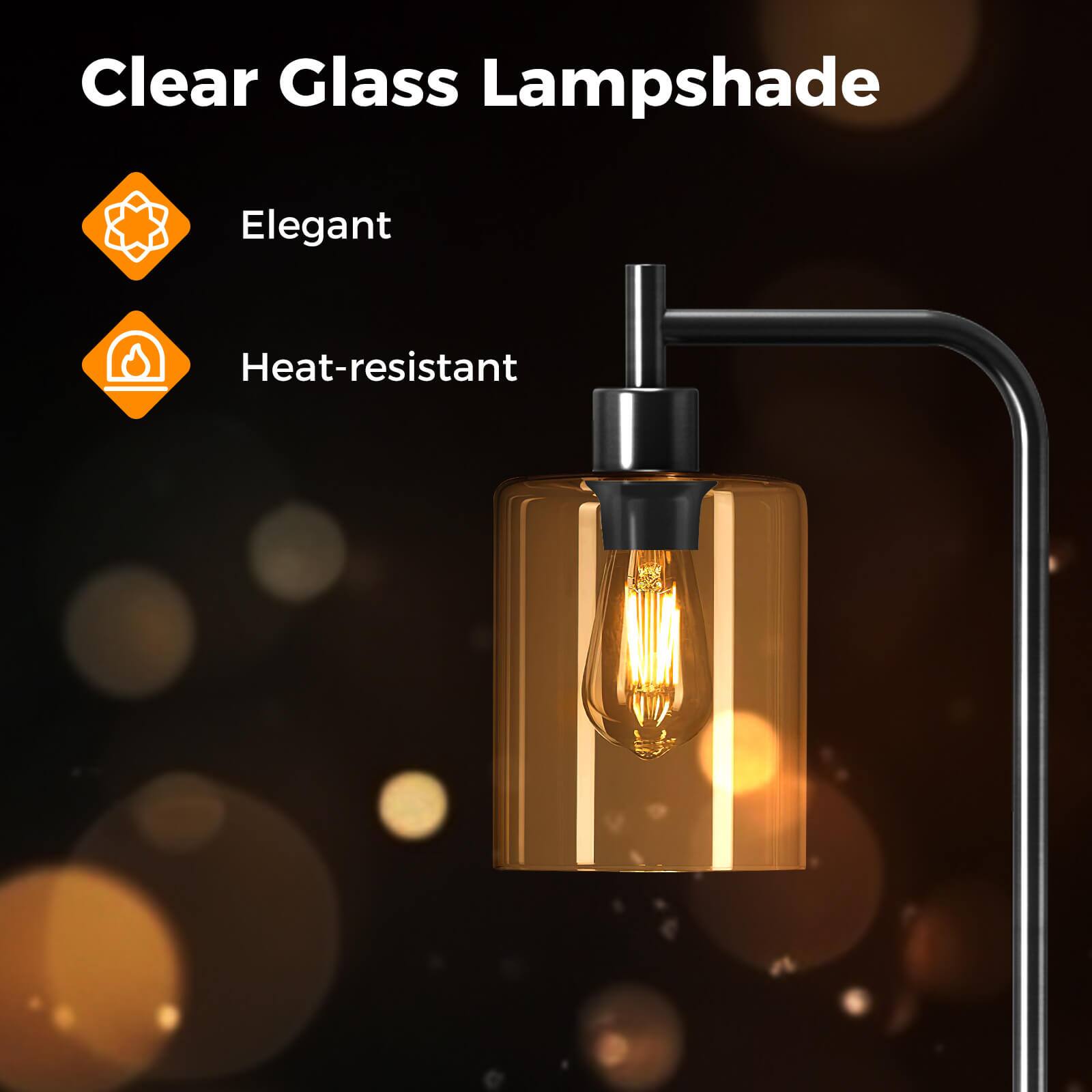 Clear Glass Lampshade

- Elegant
- Heat-resistant