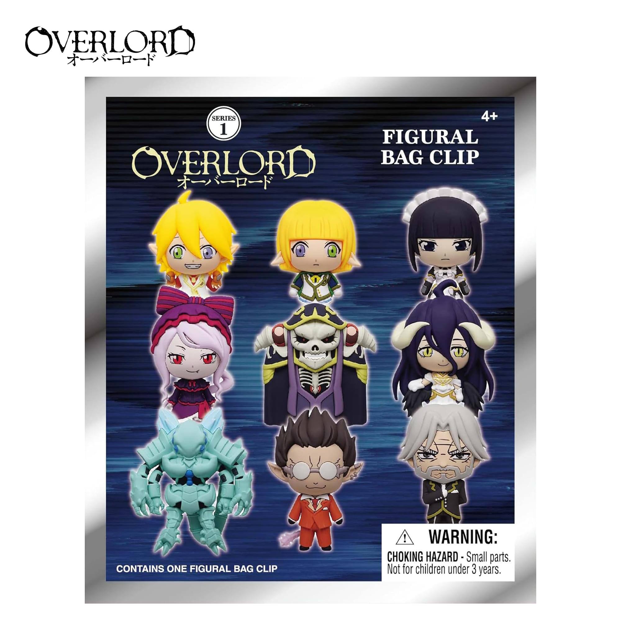 OVERLORD SERIES 4+ 1 FIGURAL OVERLORD BAG CLIP CONTAINS ONE FIGURAL BAG CLIP! WARNING: CHOKING HAZARD - Small parts. Not for children under 3 years.