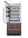 Alt View 1. Viking - 36"W. VEIL Integrated Bottom Freezer - Custom Panel Left Hinge - Panel Ready.
