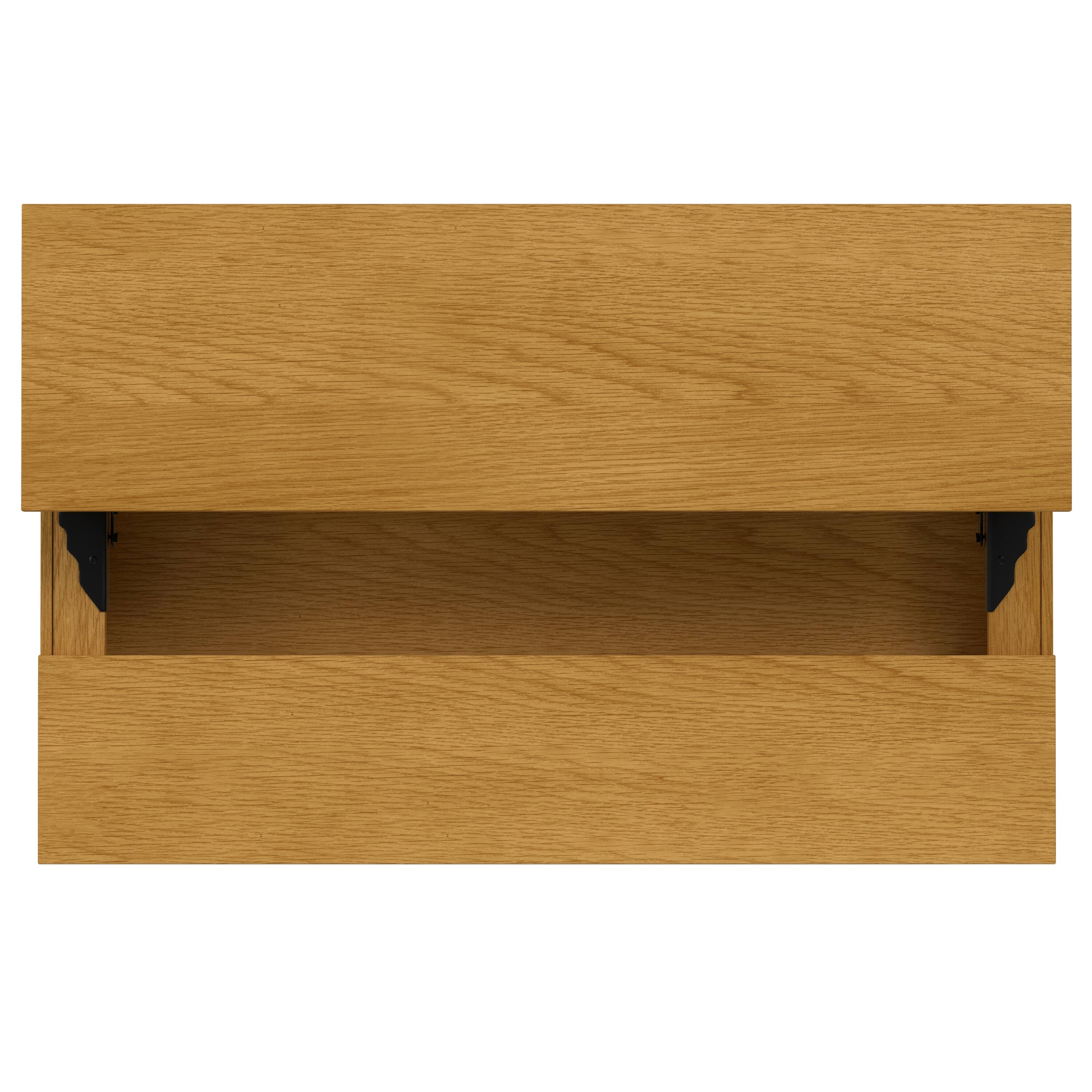 Alt View 7. Simpli Home - Hunter  48 inch Wide Rectangle Industrial Lift Top Coffee Table in Oak Veneer - Oak Veneer.