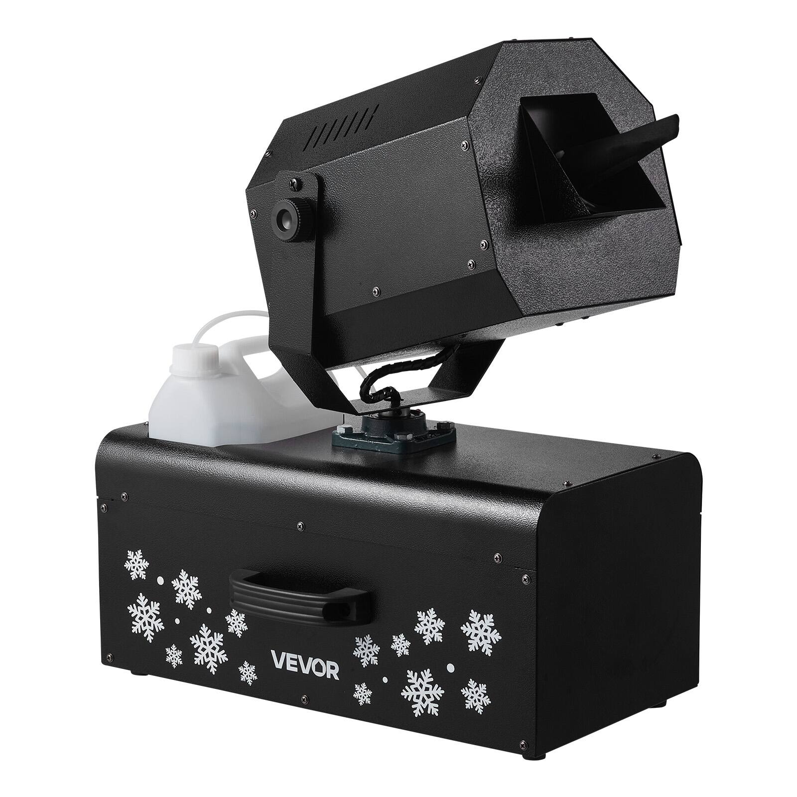 Alt View 5. VEVOR - Snow Machine, 2000W 90°Shaking Head Snow Maker by Wireless/Wired Remote Control, High Output Snowmaking Machine - Black.