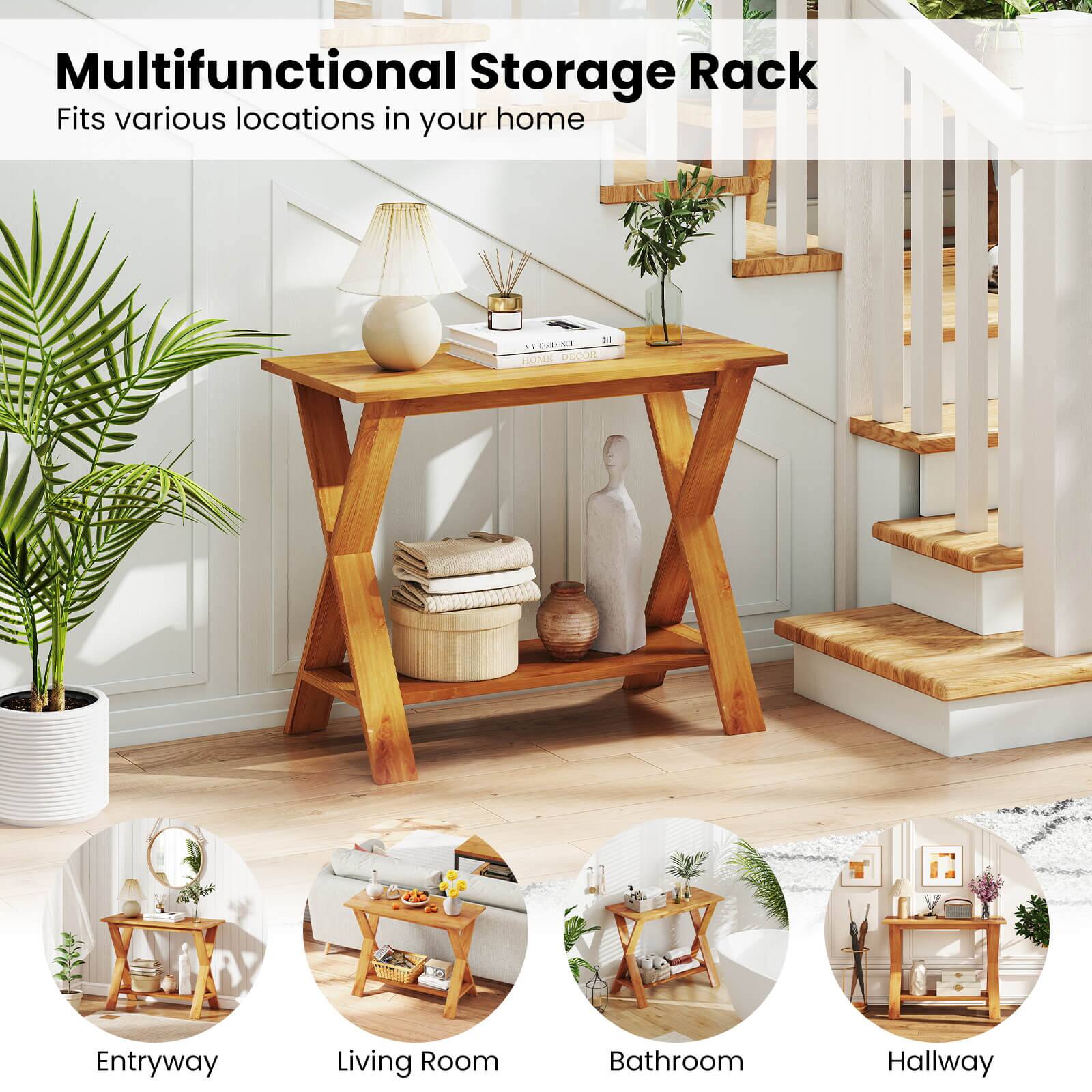 Multifunctional Storage Rack  
Fits various locations in your home  

Entryway  
Living Room  
Bathroom  
Hallway