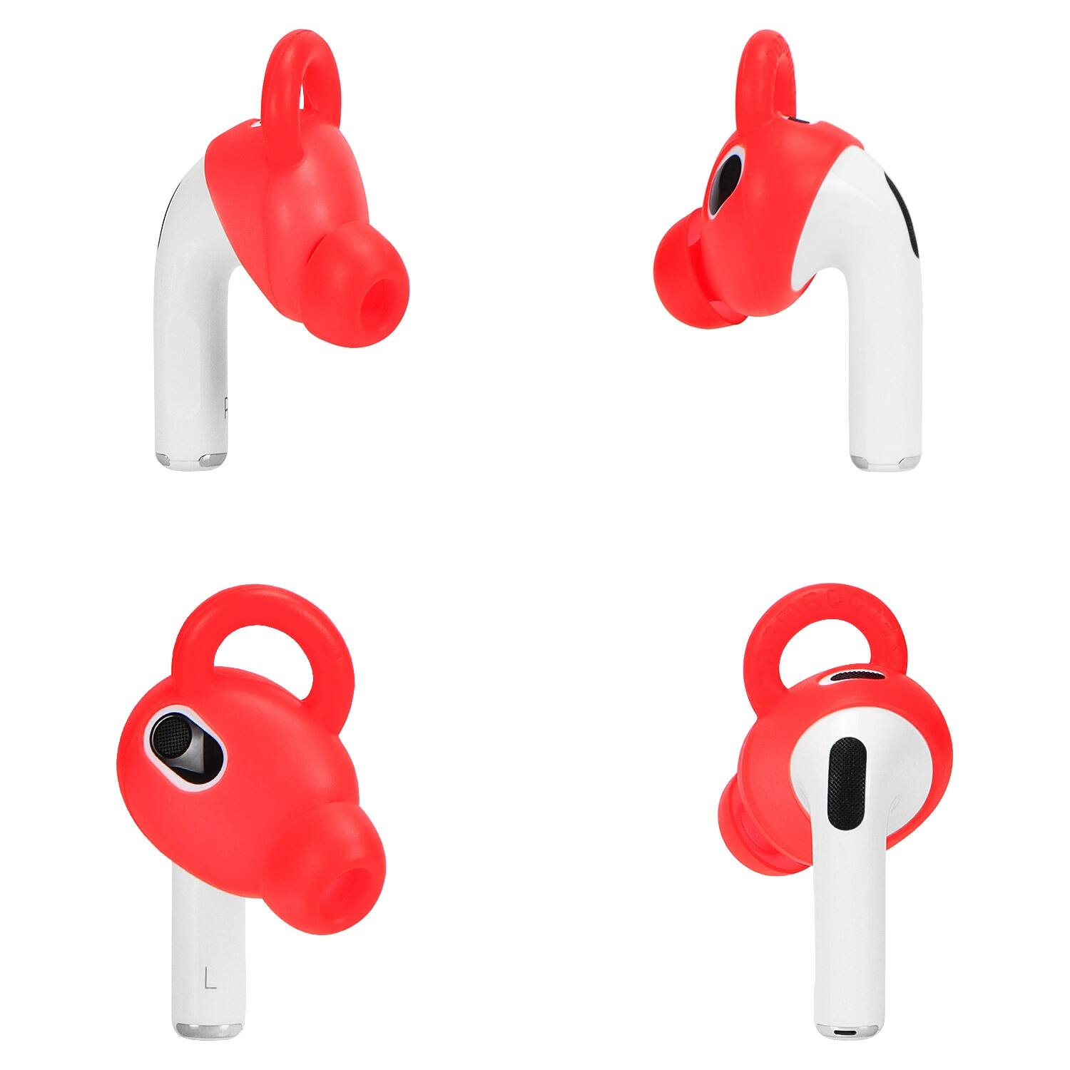 Alt View 14. SaharaCase - Silicone Accessories Kit for Apple AirPods 3 (3rd Generation) - Red.