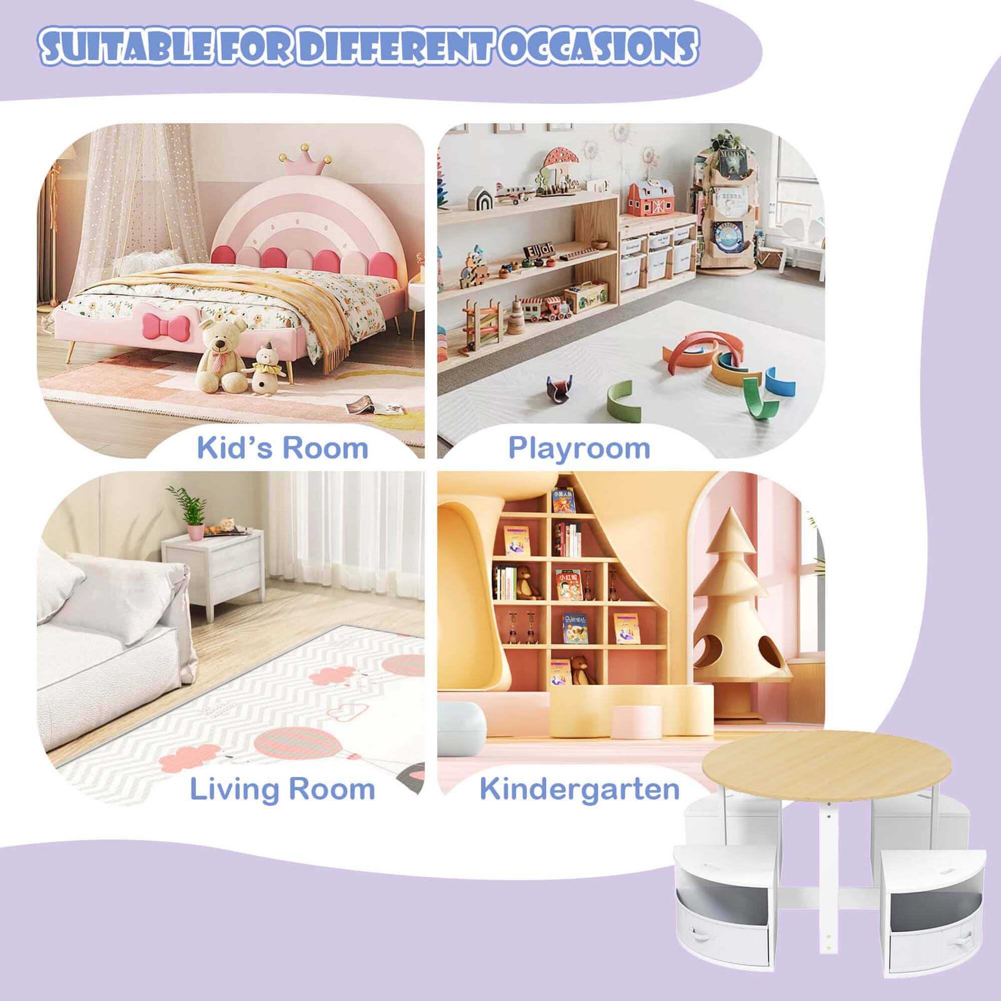 SUITABLE FOR DIFFERENT OCCASIONS

- Kid's Room
- Playroom
- Living Room
- Kindergarten