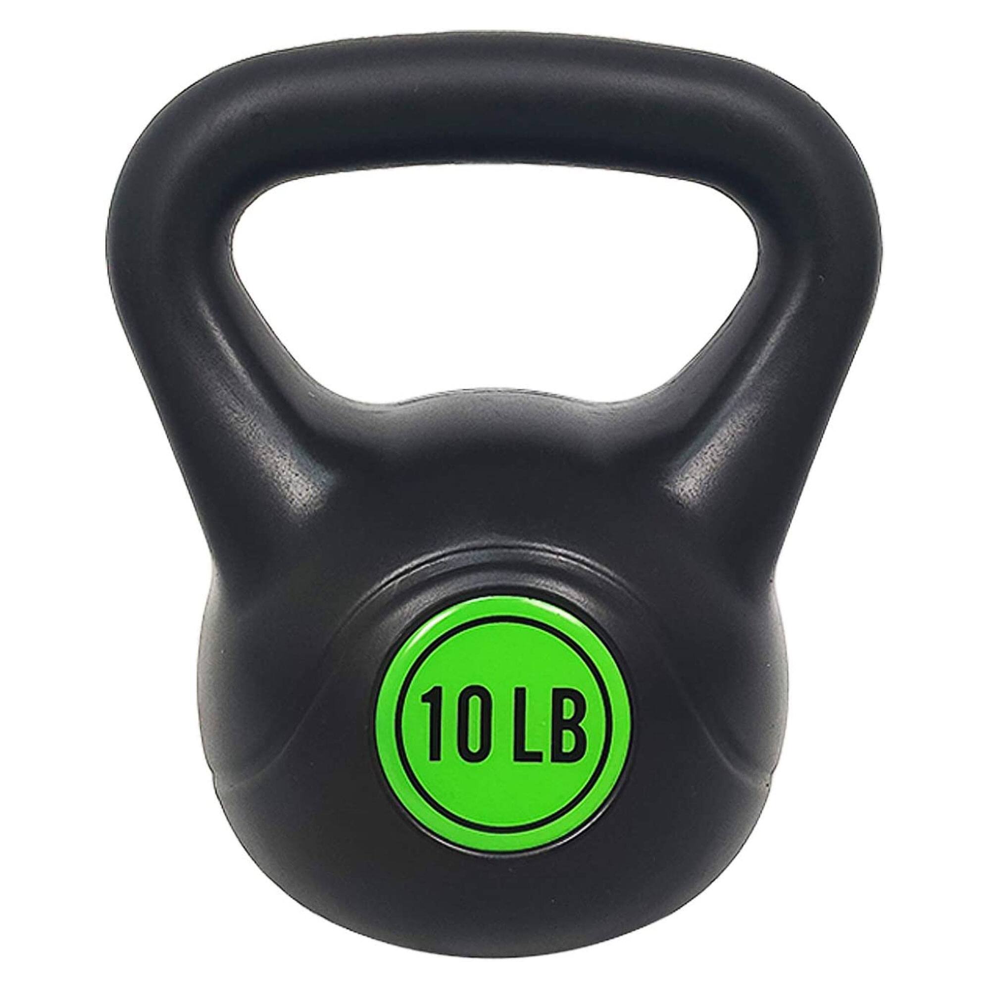 Alt View 8. BalanceFrom Fitness - BalanceFrom Fitness Home Gym Vinyl Coated Solid Cast Iron Kettlebell Weight Set - Multicolored.
