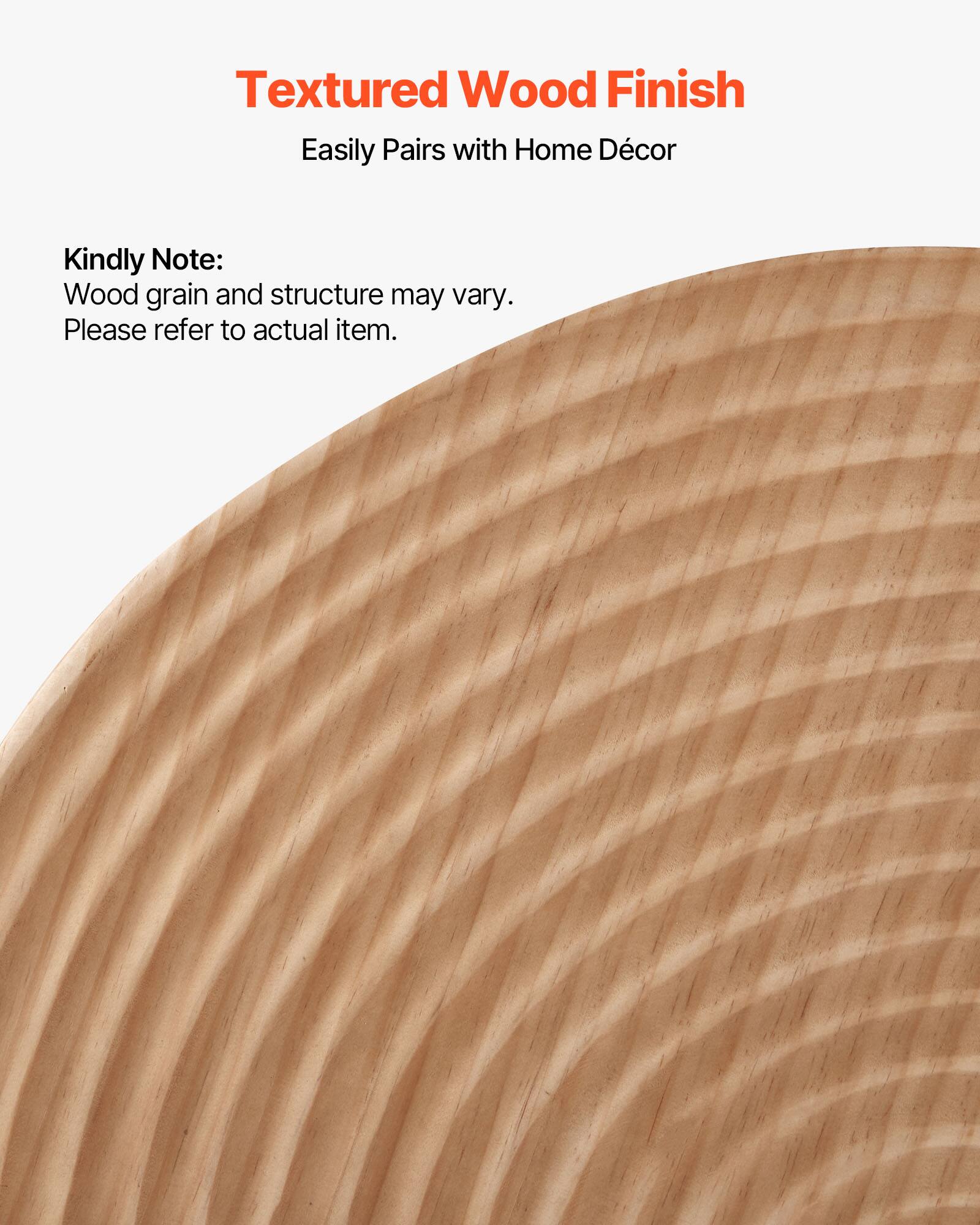 Textured Wood Finish

Easily Pairs with Home Décor

Kindly Note:
Wood grain and structure may vary.
Please refer to actual item.