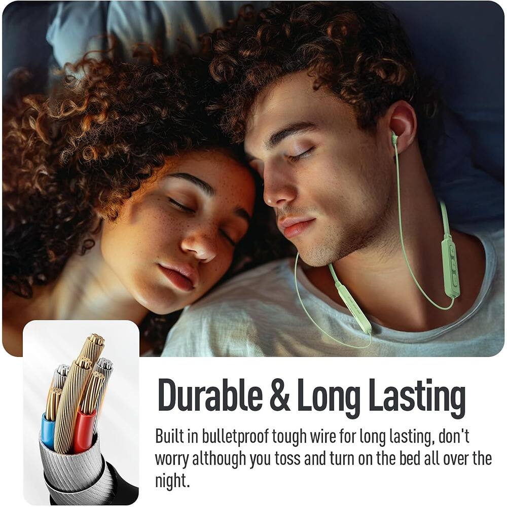 Durable & Long Lasting

Built in bulletproof tough wire for long lasting, don't worry although you toss and turn on the bed all over the night.