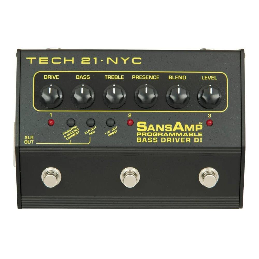 Photos - Effects Pedal Tech 21 Tech21 -  SansAmp Programmable Bass Driver DI Pedal TECH21-PBDR 