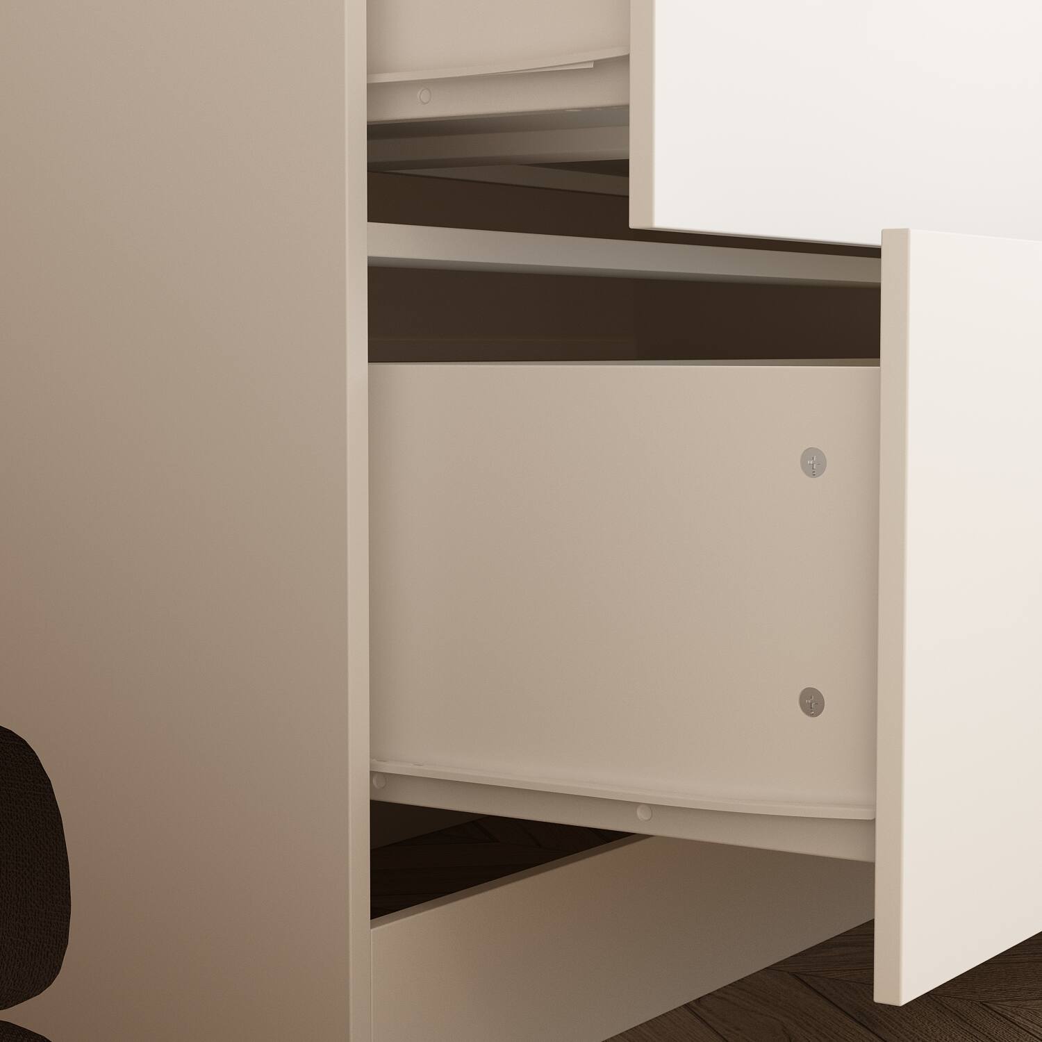 Alt View 9. FUFU&GAGA - FUFU&GAGA  Freestanding Wardrobe with Mirror & Multi - Storage Armoires - White.