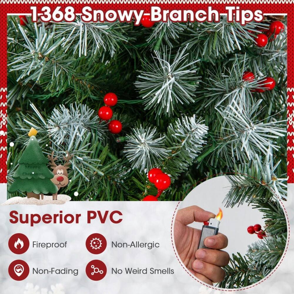 1368 Snowy Branch Tips  
Morru Chei Superior PVC  
Fireproof  
Non-Allergic  
Non-Fading  
No Weird Smells