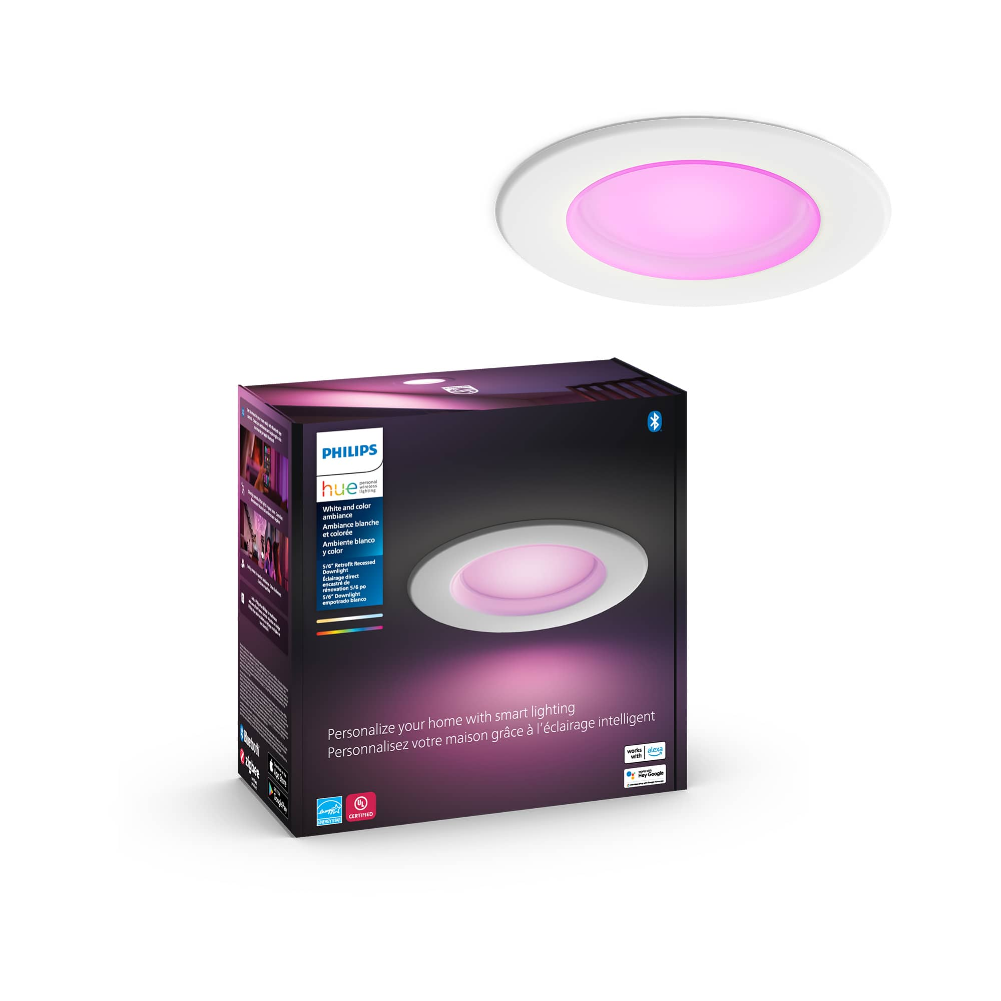 Customer Reviews Philips Hue Bluetooth High Lumen Recessed Downlight White And Color