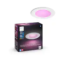 Philips - Hue Bluetooth 5/6" High Lumen Recessed Downlight - White and Color Ambiance - Front_Zoom