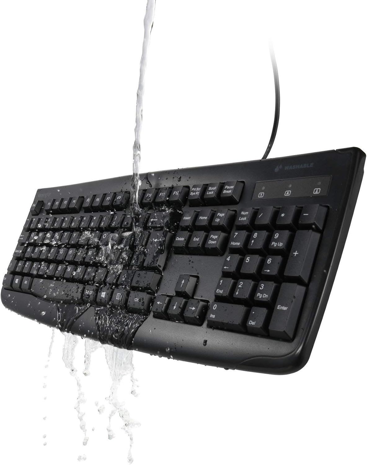 WASHABLE

Print Screen Scroll Lock Pause Break

Insert Home Page Up Page Down End

Num Lock / * - + 7 8 9 Pg Up

4 5 6 - 1 2 3 Pg Dn

0 Enter Ins Del