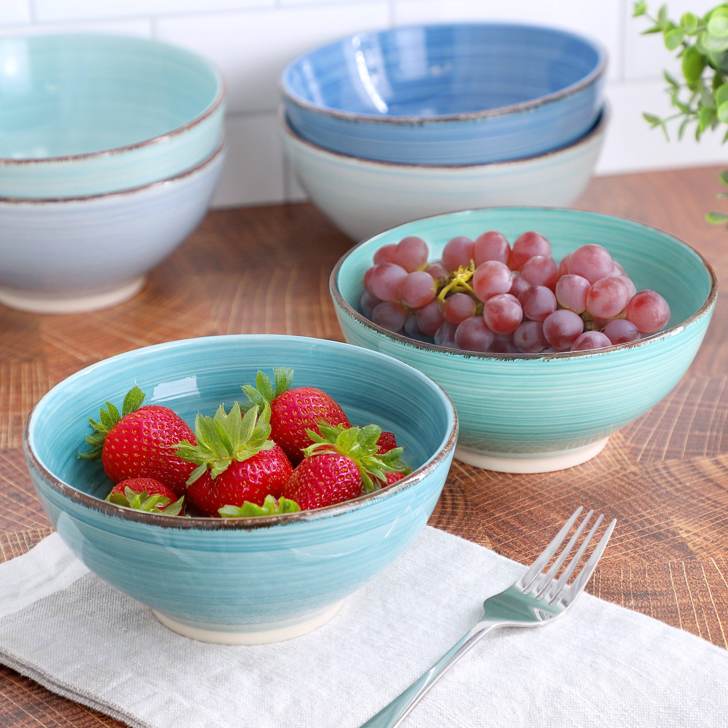 Alt View 4. Elama - Elama Blue Ridge 6.25 Inch 6 Piece Round Stoneware Assorted Bowl Set - Multi.