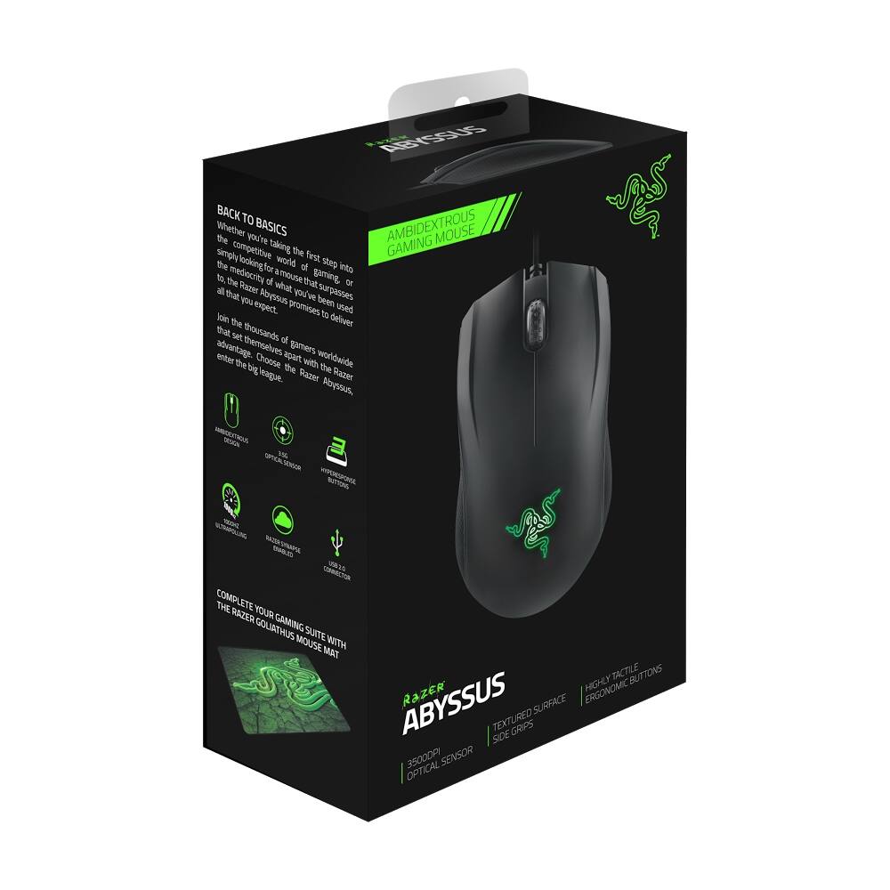 Alt View 13. Razer - Abyssus Wired Optical Gaming Mouse - Black.