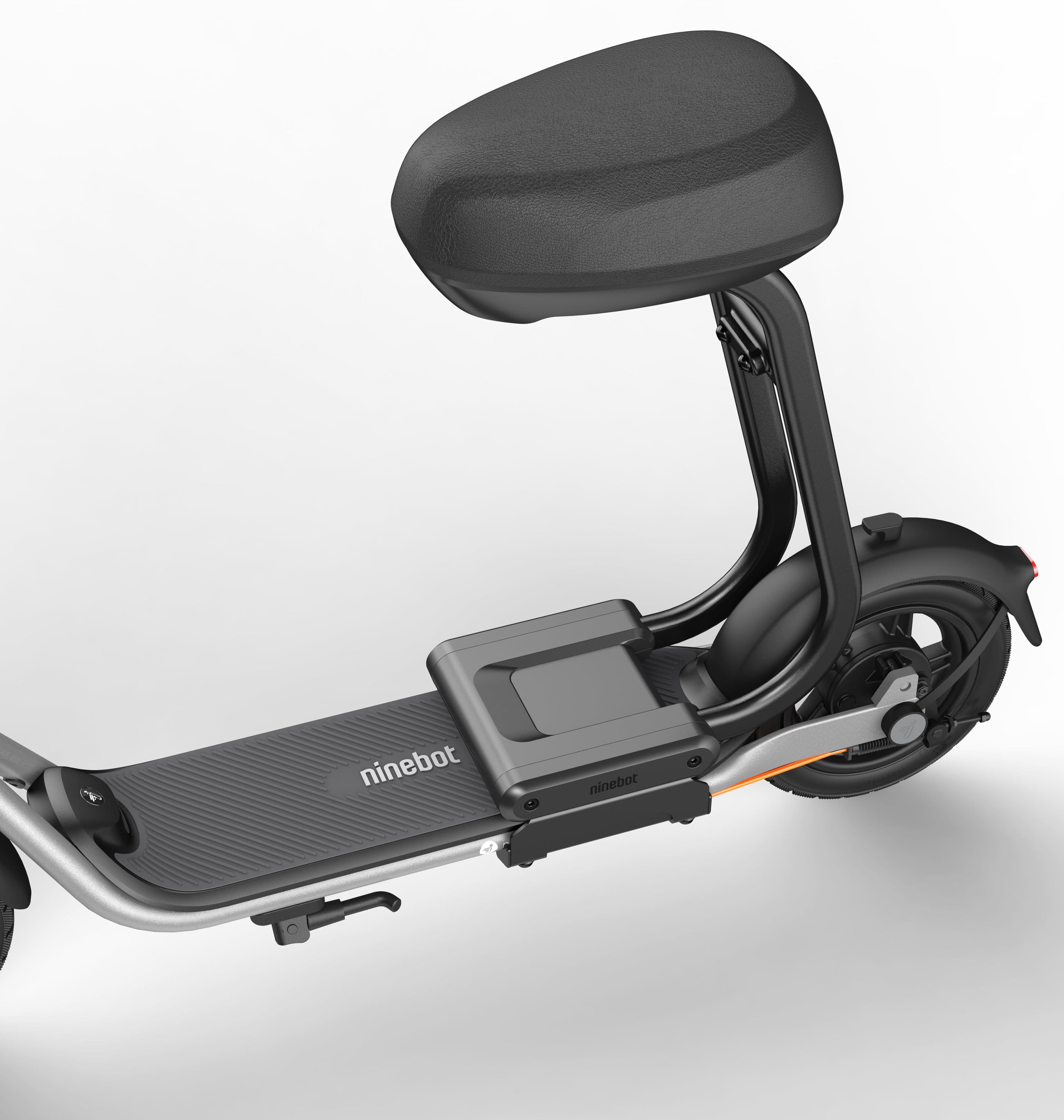 Alt View Zoom 13. Segway - Ninebot D40X Electric Kick Scooter plus Seat w/23.6 mi Max Operating Range & 18.6 mph Max Speed - Gray.