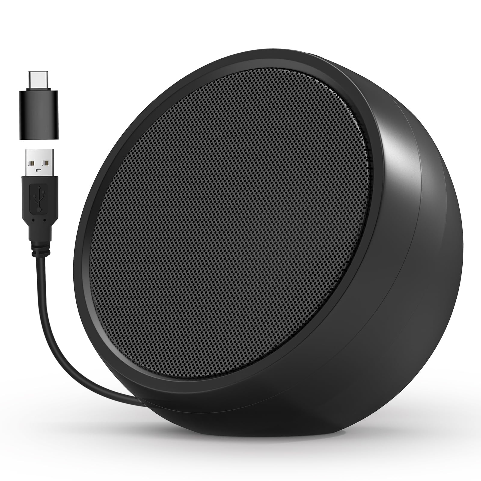 Front. Cozy Serene - Usb Usb Computer For Laptop External Speakers Desktop With Crystal Clear Sound Rich Bass And Volume Buttons Plug-n-play - Default.