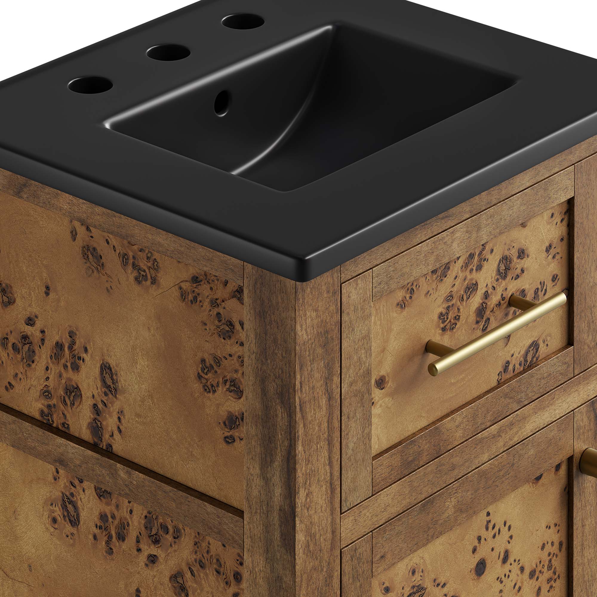 Alt View 7. Modway - Elysian Bathroom Vanity Basin Included by Modway - Black Brown.