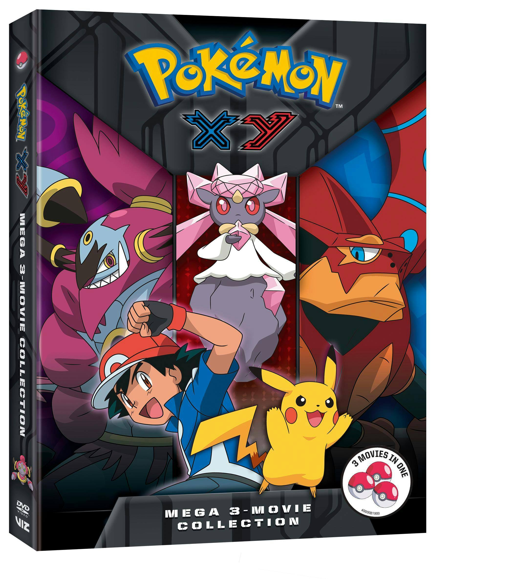 Angle. Pokémon XY Mega 3-Movie Collection (Box Set) [DVD].