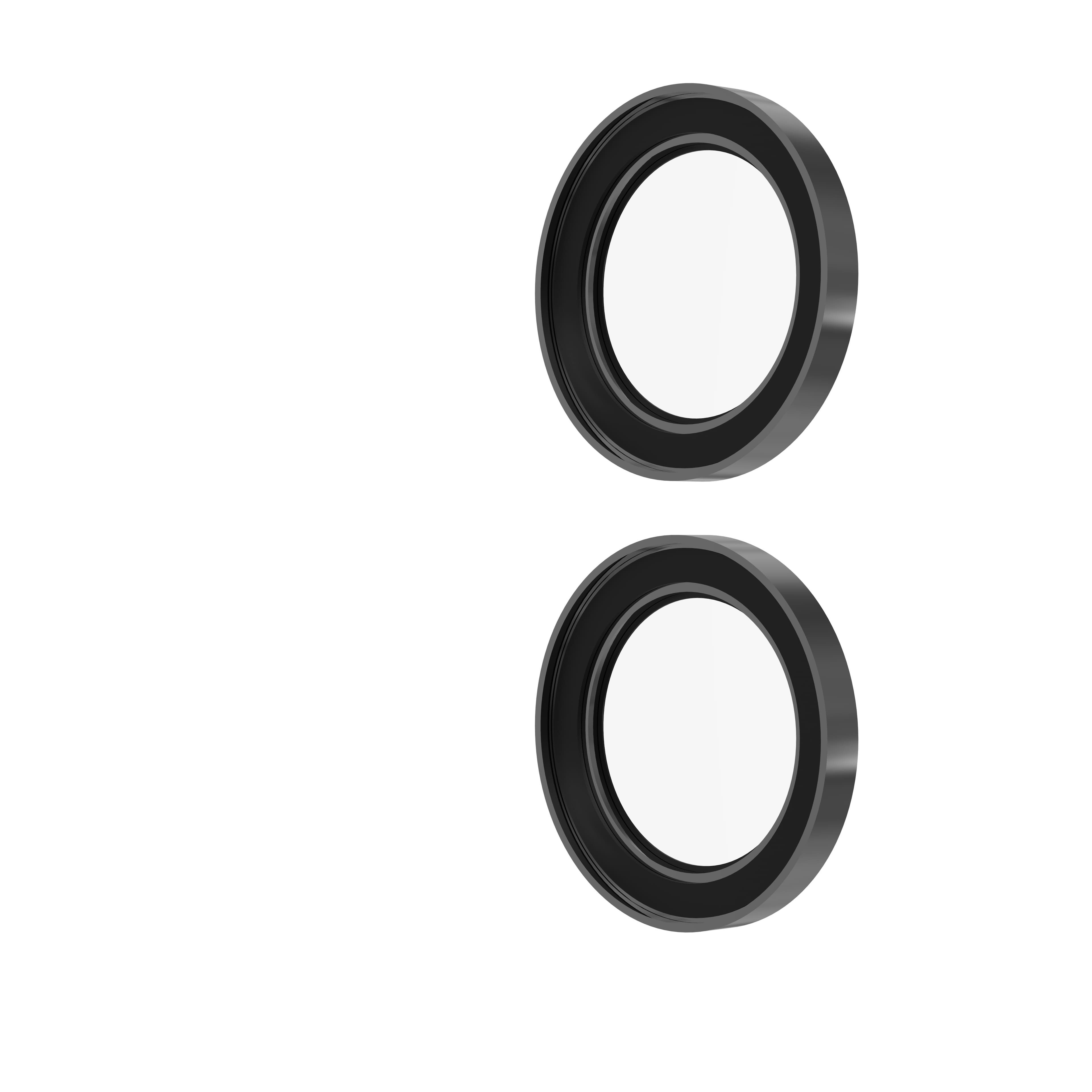 Alt View 13. ZAGG - Glass Elite Anti-Reflective Lens Protector for Apple iPhone 17/16+/16 - Silver Glitter.