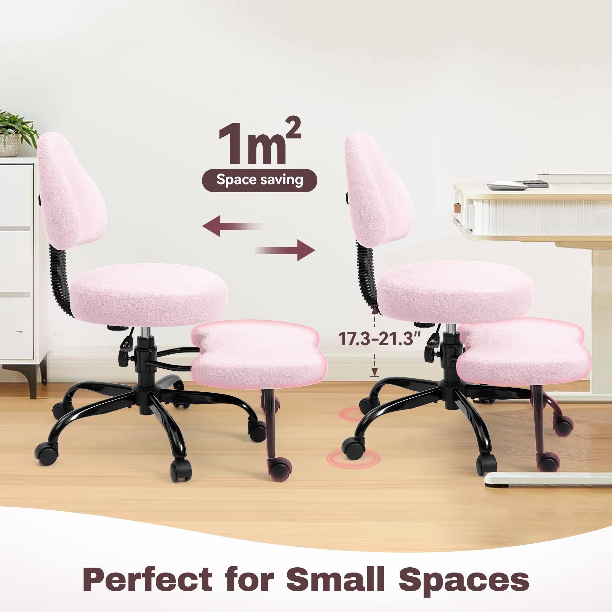 1m² Space saving  
17.3-21.3"  
Perfect for Small Spaces