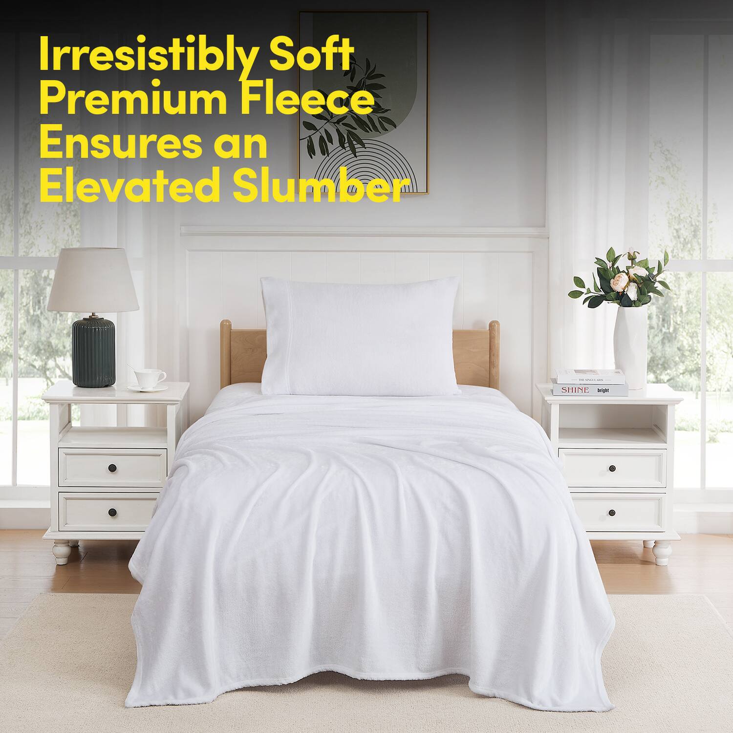 Irresistibly Soft Premium Fleece Ensures an Elevated Slumber