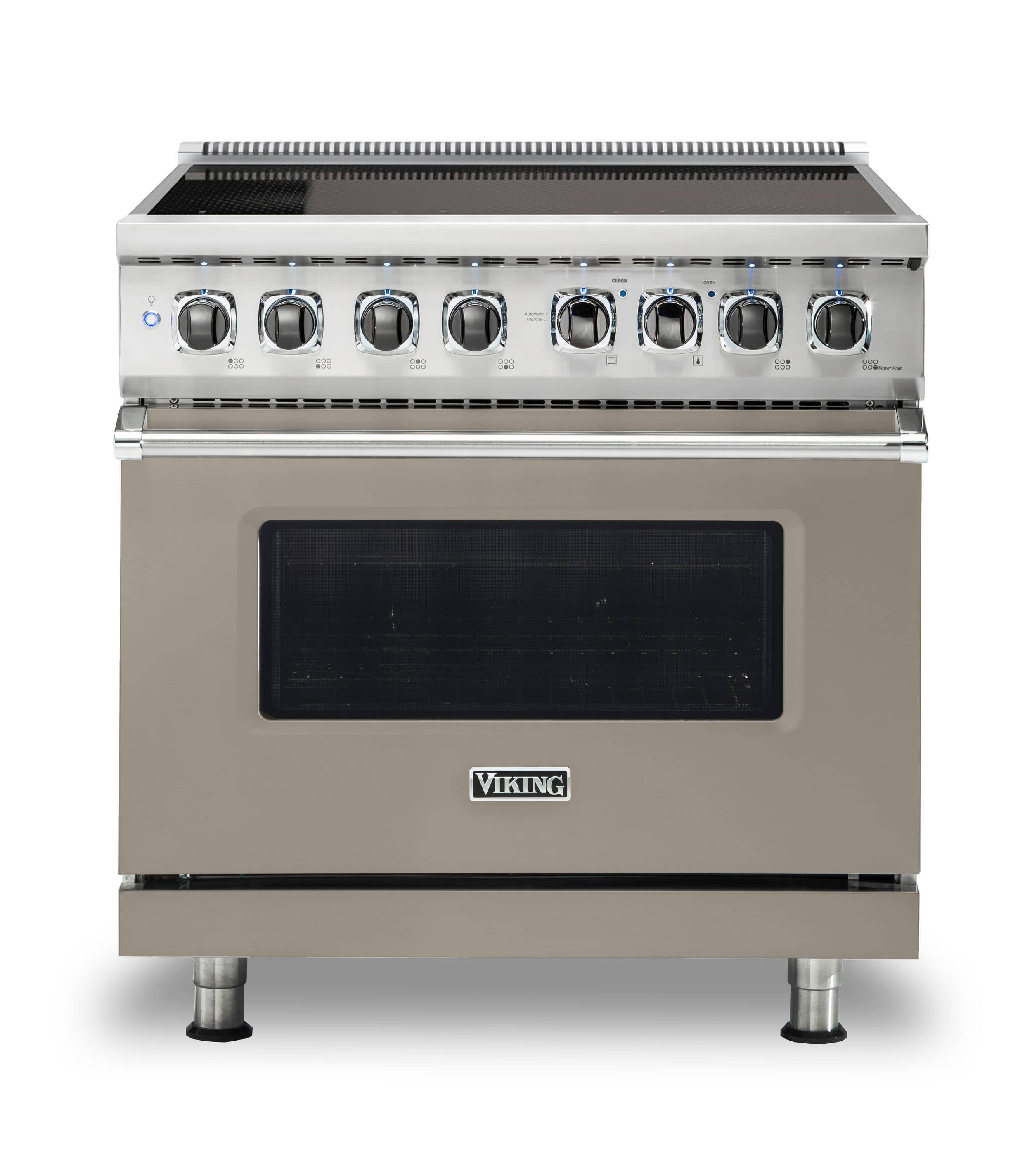 Front. Viking - 5 Series 5.6 Cu. Ft. Freestanding Electric Induction Range - Nantucket.